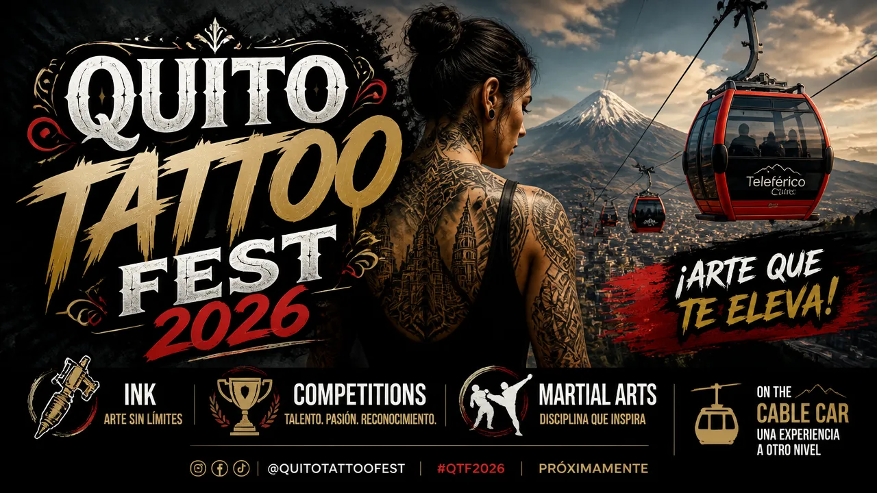 Quito Tattoo Fest 2026 en el teleférico de Quito